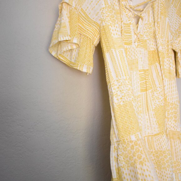 Caslon Ruffle Patchwork Mini Dress - Picture 10 of 16